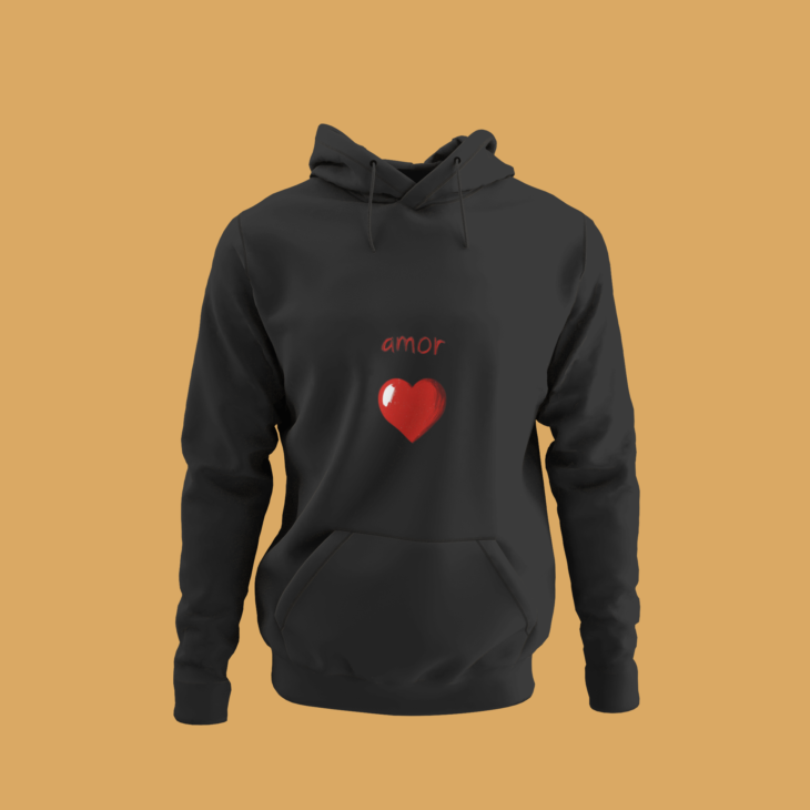 Amor Heart graphic hoodie