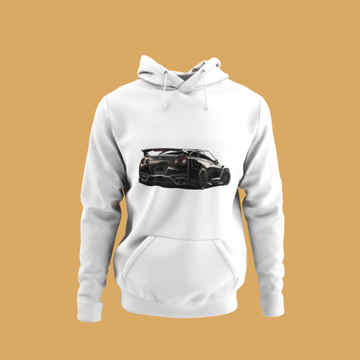 Black Nissan GTR Graphic Hoodie